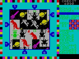 Galactic Gambler — ZX Spectrum — скриншот