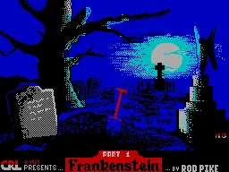 Frankenstein — ZX Spectrum — скриншот