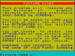 Pic 'n' Mix! — ZX Spectrum — скриншот