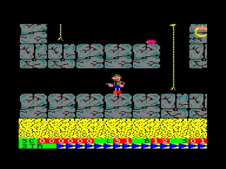 Roland on the Ropes — Amstrad CPC — скриншот