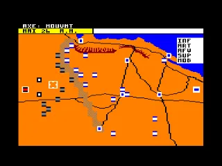Tobruk 1942 — Amstrad CPC — скриншот