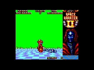 Space Harrier II — Amstrad CPC — скриншот