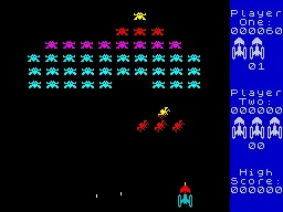 Galaxians — ZX Spectrum — скриншот