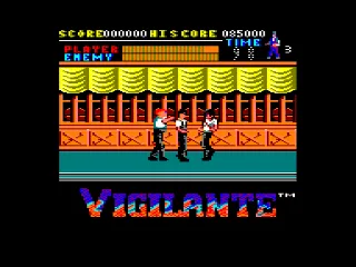Vigilante — Amstrad CPC — скриншот