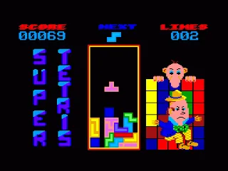 Super Tetris — Amstrad CPC — скриншот