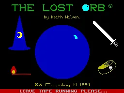 The Lost Orb — ZX Spectrum — скриншот