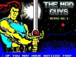 The Mad Guys Intro 1 — ZX Spectrum — скриншот