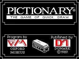 Pictionary — ZX Spectrum — скриншот