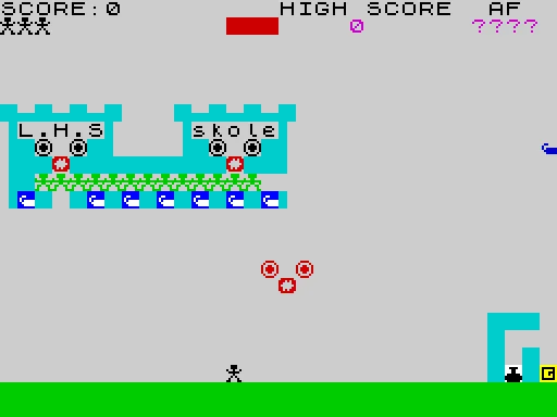 Spraeng Skolen — ZX Spectrum — скриншот