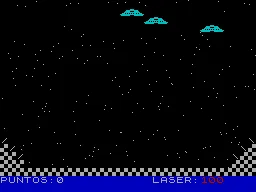 Galactos — ZX Spectrum — скриншот