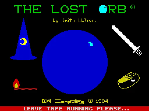 The Lost Orb — ZX Spectrum — скриншот