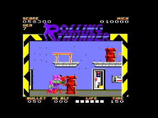 Rolling Thunder — Amstrad CPC — скриншот