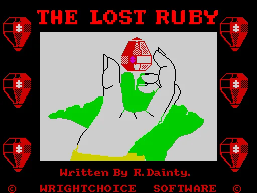 The Lost Ruby — ZX Spectrum — скриншот