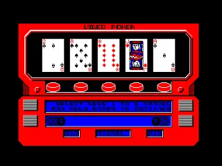 Video Poker — Amstrad CPC — скриншот