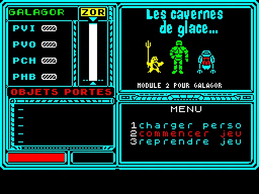Galagor — ZX Spectrum — скриншот