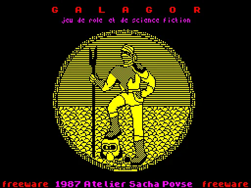 Galagor — ZX Spectrum — скриншот