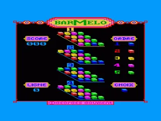 Barmelo 3D — Amstrad CPC — скриншот