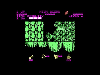 Black Tiger — Amstrad CPC — скриншот