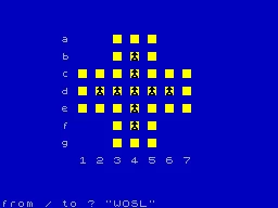 Solitaire — ZX Spectrum — скриншот