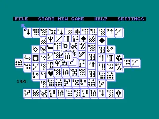 Shanghai — Amstrad CPC — скриншот