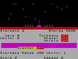 Galactic Patrol — ZX Spectrum — скриншот