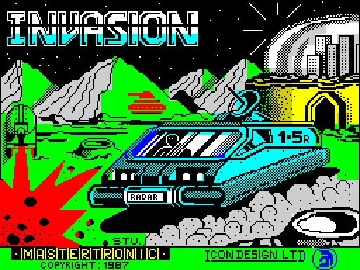 Invasion — ZX Spectrum — скриншот