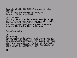 Zork II - The Wizard of Frobozz — Amstrad CPC — скриншот