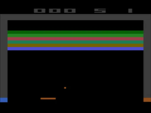 Breakout (Europe) (Rev 1) — Atari 2600 — скриншот