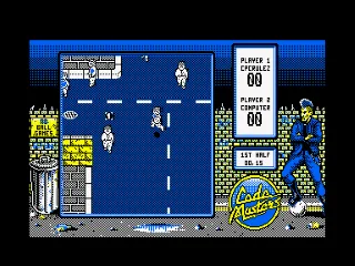 Street Gang Football — Amstrad CPC — скриншот