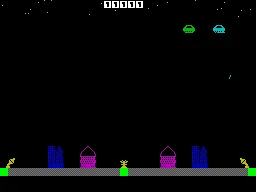 Invaders — ZX Spectrum — скриншот