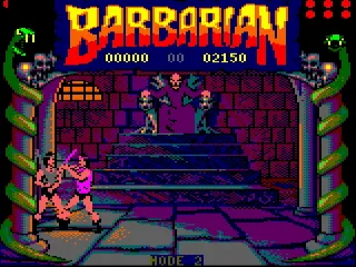 Barbarian — Amstrad CPC — скриншот