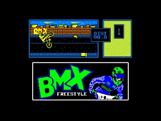 BMX Freestyle — Amstrad CPC — скриншот