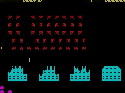 Invaders — ZX Spectrum — скриншот
