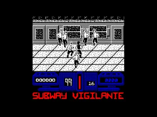 Subway Vigilante — Amstrad CPC — скриншот