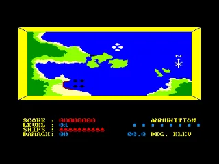 Beach-Head — Amstrad CPC — скриншот