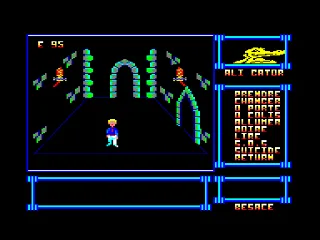 Tresor d'Ali Gator — Amstrad CPC — скриншот