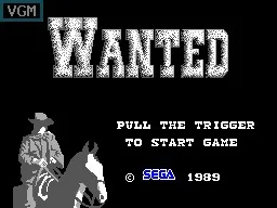 Wanted (USA, Europe, Brazil) (En) — Sega Master System — скриншот