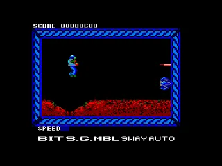 Side Arms — Amstrad CPC — скриншот