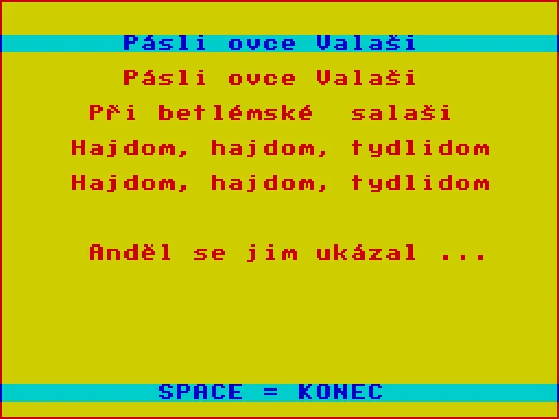 Koledy — ZX Spectrum — скриншот