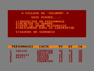Tyrann — Amstrad CPC — скриншот