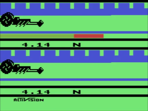 Dragster (USA) — Atari 2600 — скриншот