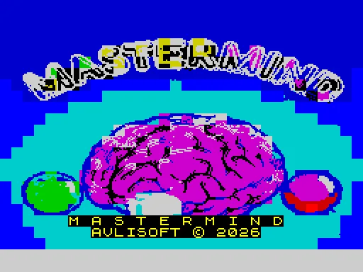 Mastermind — ZX Spectrum — скриншот