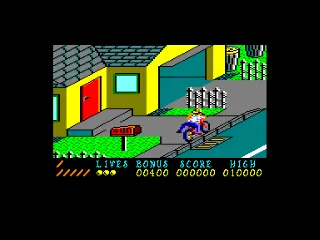 Paperboy — Amstrad CPC — скриншот