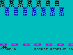 Invaders — ZX Spectrum — скриншот