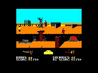 Biggles — Amstrad CPC — скриншот