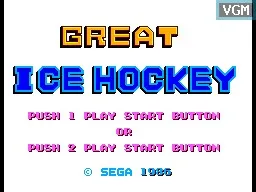 Great Ice Hockey (Japan, USA) (En) — Sega Master System — скриншот