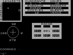 Invasion — ZX Spectrum — скриншот