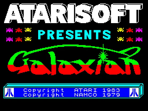 Galaxian — ZX Spectrum — скриншот