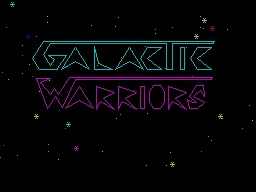 Galactic Warriors — ZX Spectrum — скриншот