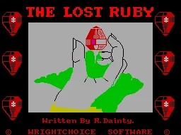 The Lost Ruby — ZX Spectrum — скриншот